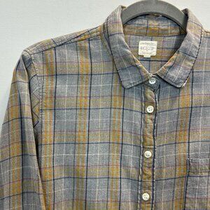 J.Crew Plaid Flannel Shirt Large